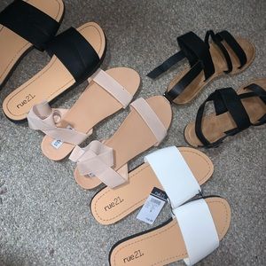 4 pairs of dress shoes, Rue 21, Steve Madden, and R2